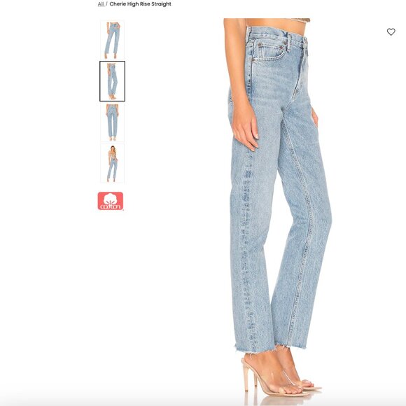 AGOLDE Cherie High Rise Straight in Merit - Picture 2 of 4